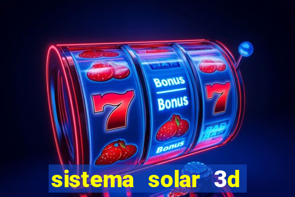 sistema solar 3d em movimento